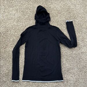 Athleta scuba base layer with built in face mask or buff.